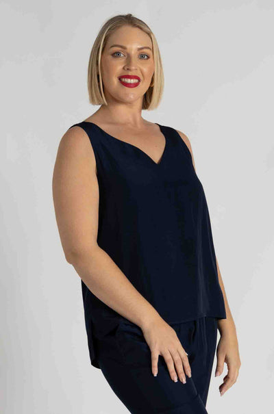 Mela Purdie - Audrey Tank in Sapphire Mache