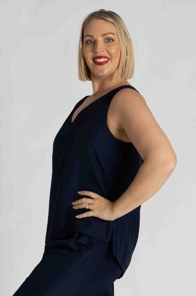 Mela Purdie - Audrey Tank in Sapphire Mache