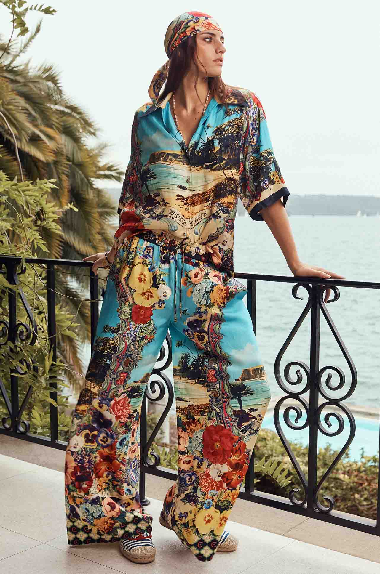 Camilla - Bathing Bombshell Oversized Shirt with Pocket