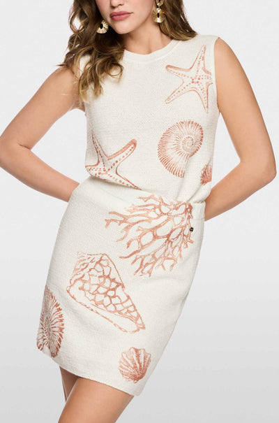 Marc Cain - Blazing Sun Knitted in Germany Top w/ Print
