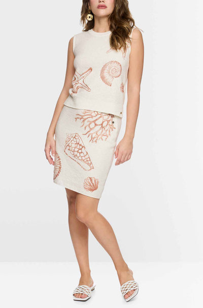 Marc Cain - Blazing Sun Knitted in Germany Top w/ Print