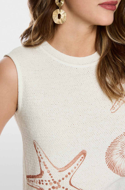 Marc Cain - Blazing Sun Knitted in Germany Top w/ Print