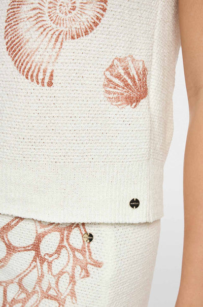 Marc Cain - Blazing Sun Knitted in Germany Top w/ Print