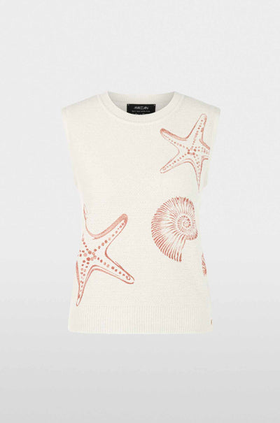 Marc Cain - Blazing Sun Knitted in Germany Top w/ Print
