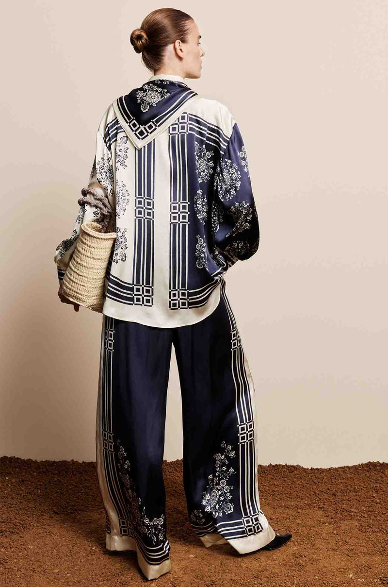 Alèmais - Banderra Scarf Silk Shirt