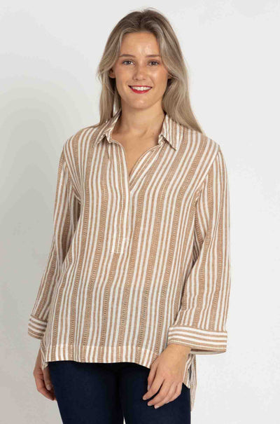 Rails - Banks Shirt in Palo Santo Stripe