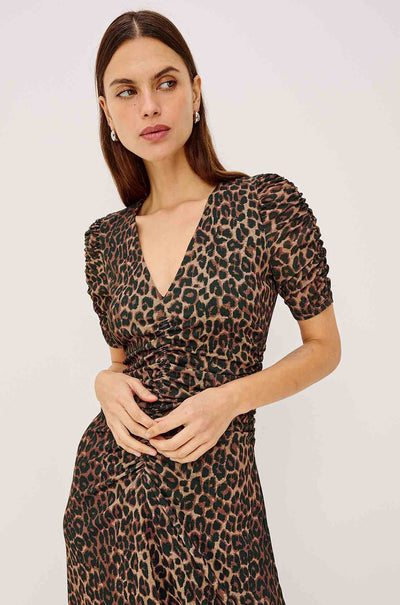 Rails - Beacon Midi Dress in Brown Nala