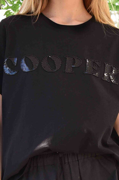 Cooper - Calling All Cooper Bead The Way T-Shirt in Black