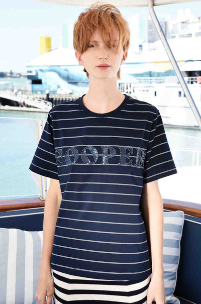 Cooper - Calling All Cooper Bead The Way T-Shirt in Navy