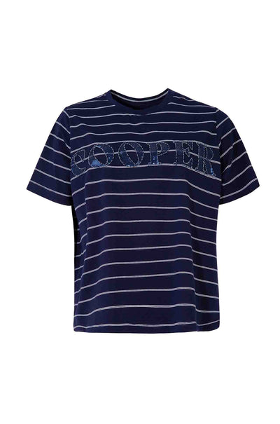Cooper - Calling All Cooper Bead The Way T-Shirt in Navy