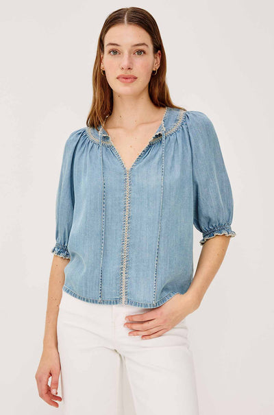 Rails - Belina SS Top in Washed Blue