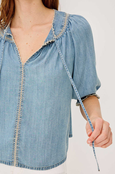Rails - Belina SS Top in Washed Blue
