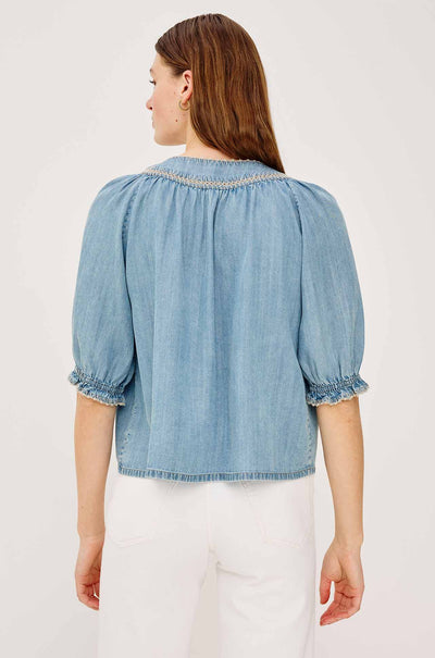 Rails - Belina SS Top in Washed Blue
