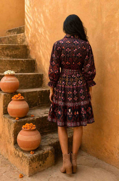 Azure and Indigo - Bellflower Shirt Dress