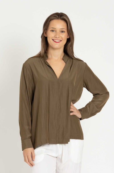 Mela Purdie - Bevel Neck Shirt