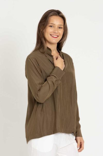 Mela Purdie - Bevel Neck Shirt