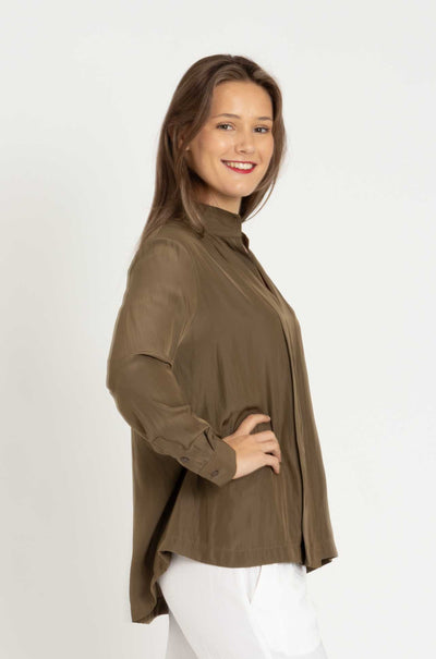 Mela Purdie - Bevel Neck Shirt
