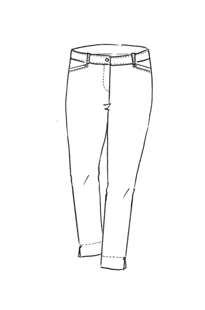 Paula Ryan - Bi Stretch 7/8th Jean in White