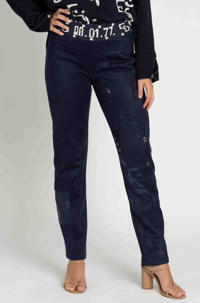 Elisa Cavaletti - Blue Leggings w/ EC Print