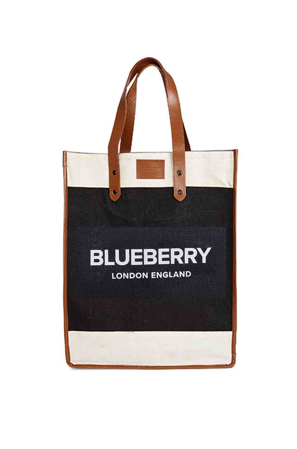 The Cool Hunter Market Bags Blueberry Tan Market Bag Zambezee