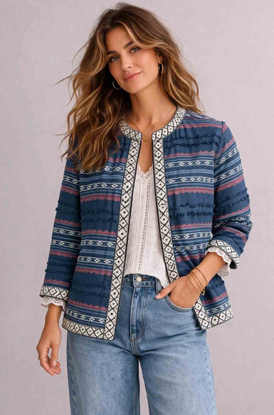 Azure and Indigo - Boheme Reversible Jacket