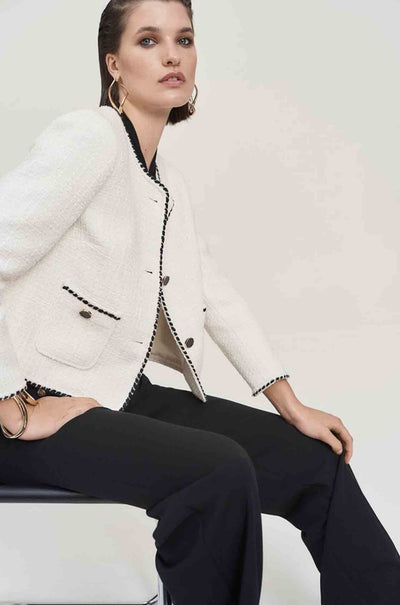 Joseph Ribkoff - Bouclé Jacket with Contrast Trim