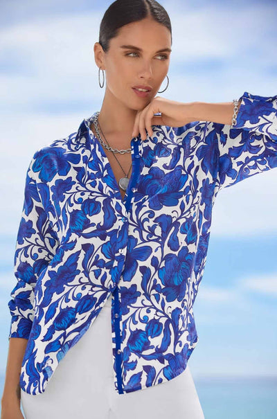 Johnny Was - Boxy Linen Shirt