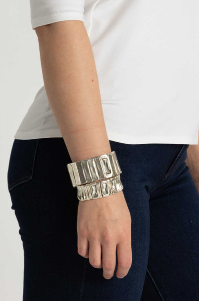 Pewter - Wide Bracelet