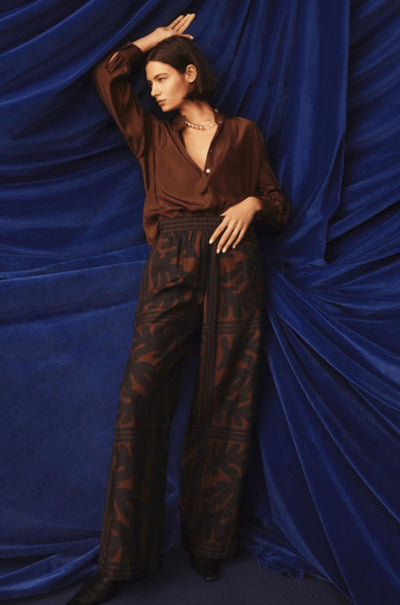 zoe kratzmann - breeze pant in choc frond