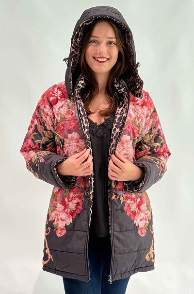 Johnny Was - Britt Reversibe Puffer Jacket in Cherie
