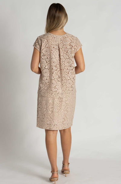 Mela Purdie - Knee Skirt in Broderie Lace