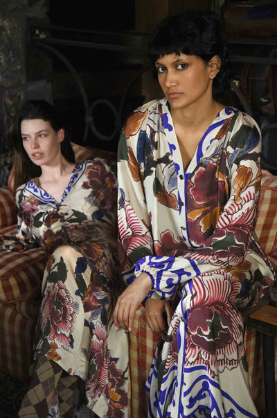 Cooper - Porcelain Palette Button On Point Dress