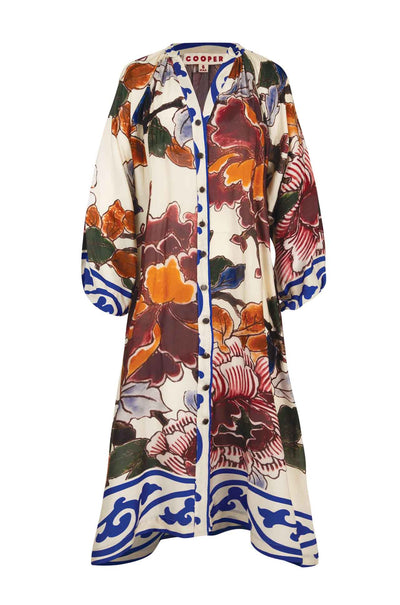 Cooper - Porcelain Palette Button On Point Dress
