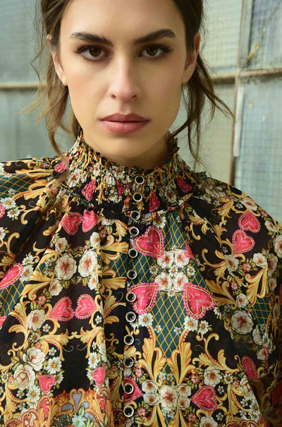 Coop - Work Of Heart Button Wouldnt Melt Blouse