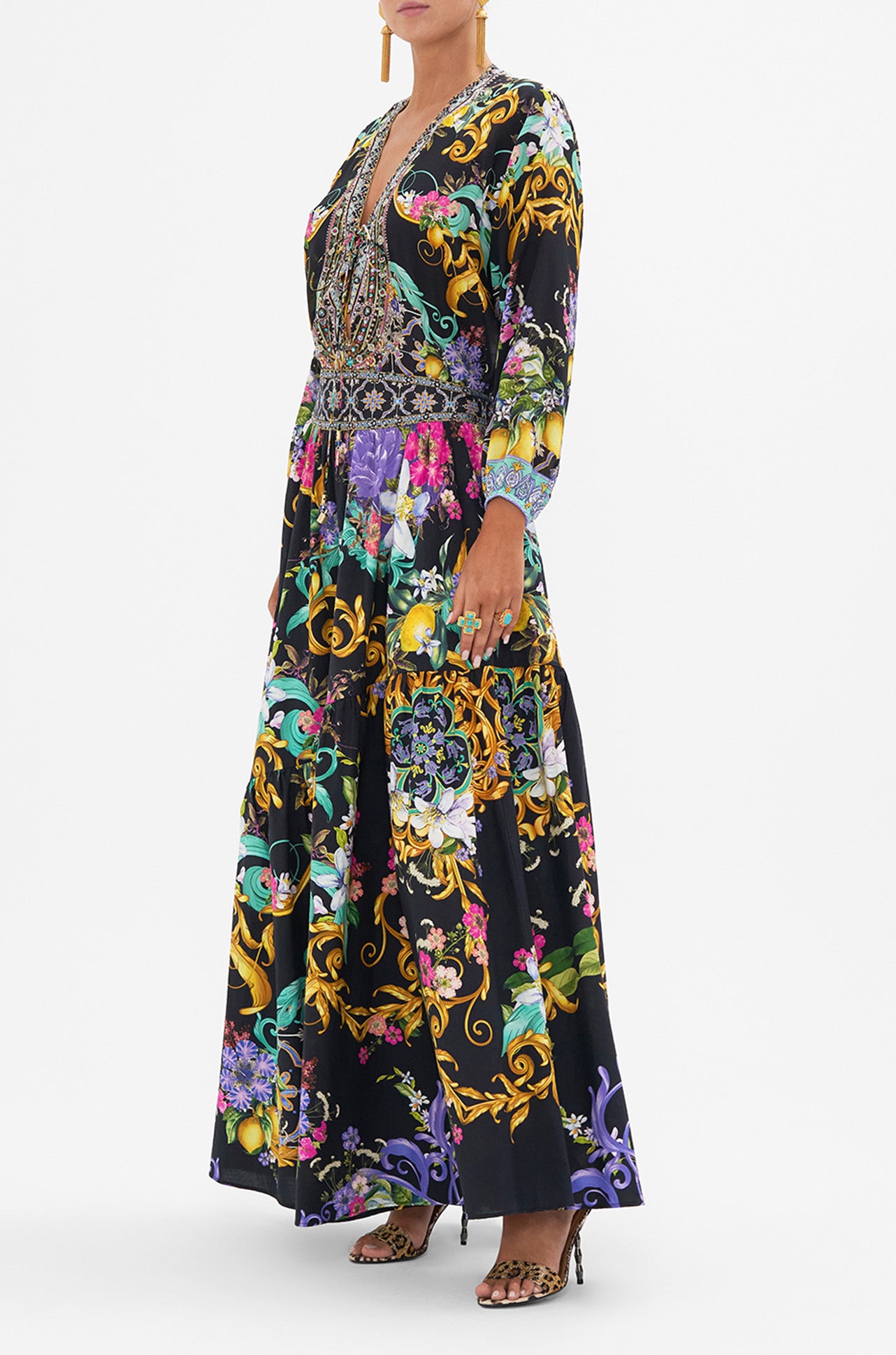 Camilla Meet Me In Marchesa Lace Up Blouse Zambezee