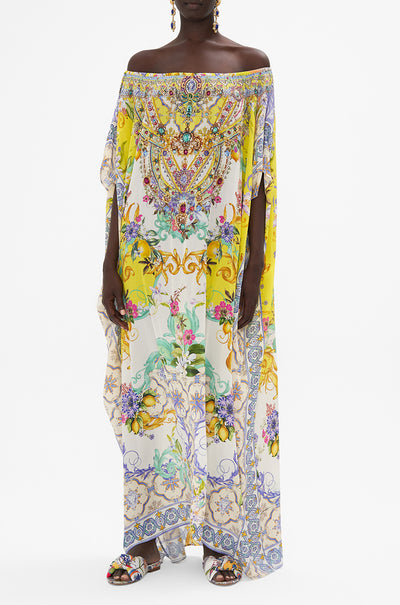 Camilla - Caterina Spritz Off Shoulder Kaftan