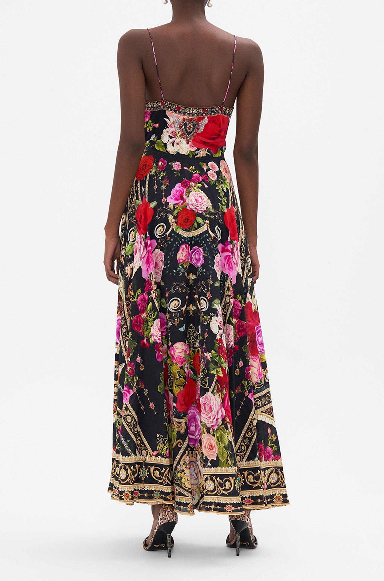 Camilla - Reservation For Love Long Dress w/ Tie Front