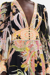 Camilla - Lady Of The Moon Shaped Waistband Dress w/ Gathered Sleeves