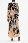 Camilla - Lady Of The Moon Shaped Waistband Dress w/ Gathered Sleeves