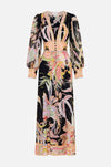 Camilla - Lady Of The Moon Shaped Waistband Dress w/ Gathered Sleeves