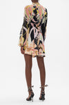 Camilla - Lady Of The Moon Short Wrap Tie Dress