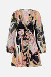 Camilla - Lady Of The Moon Short Wrap Tie Dress