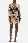 Camilla - Lady Of The Moon Short Wrap Tie Dress