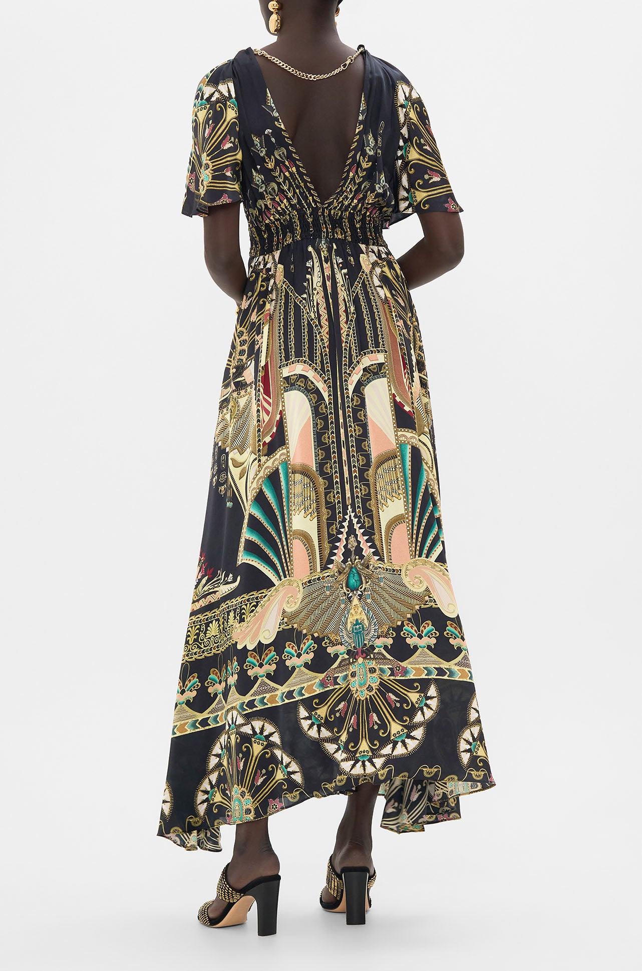 Camilla shirred dress shop