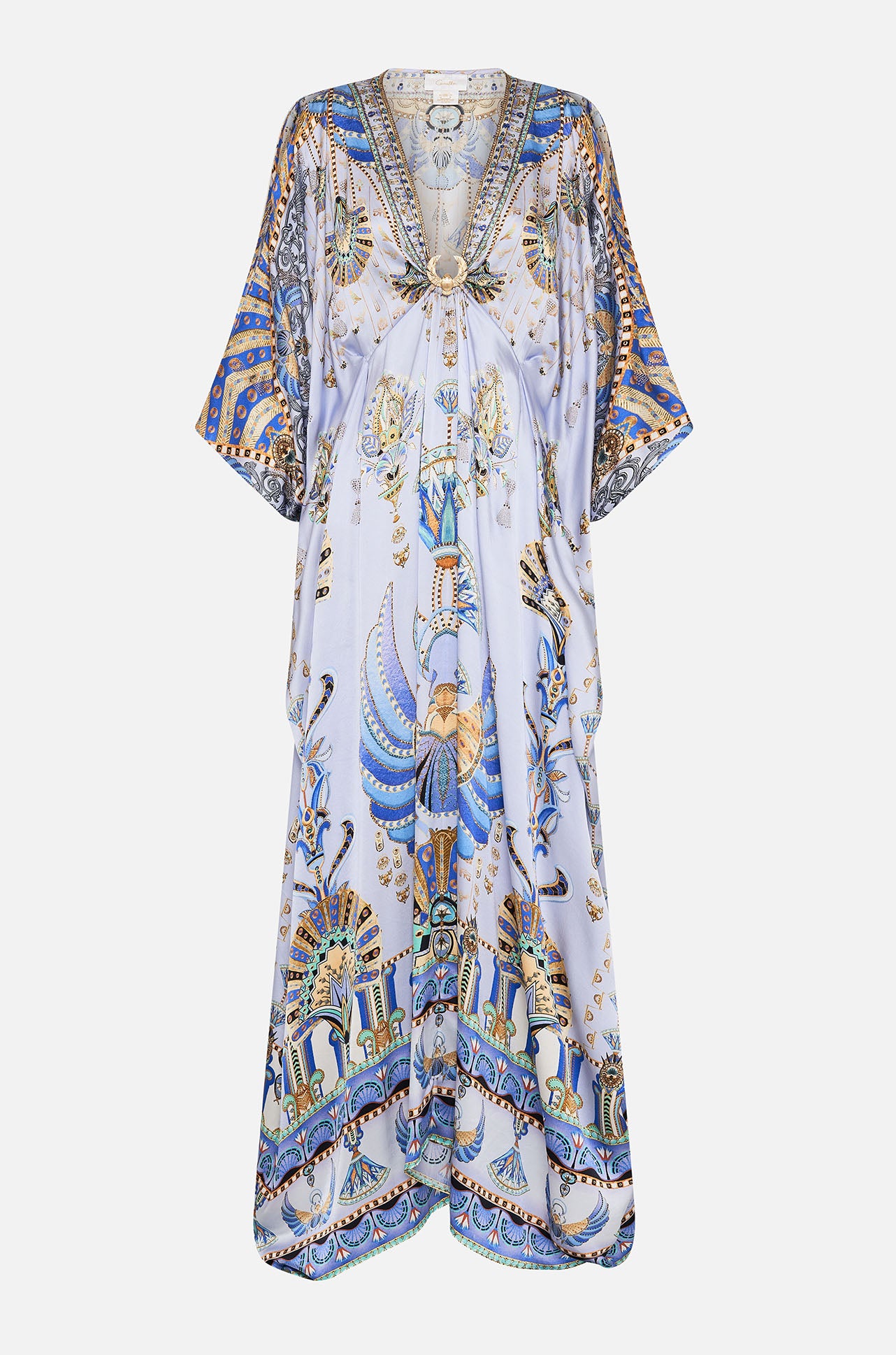 Camilla - Under Scarab Skies Split Sleeve Kaftan with Hardware