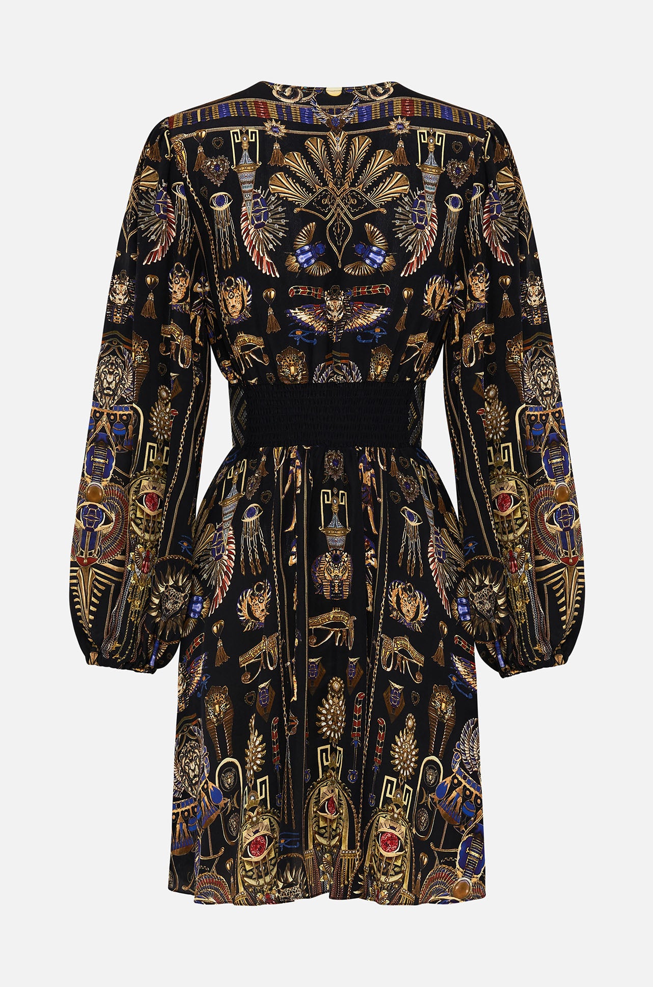 Camilla - Cartouche Kingdom Curved Waistband Short Dress