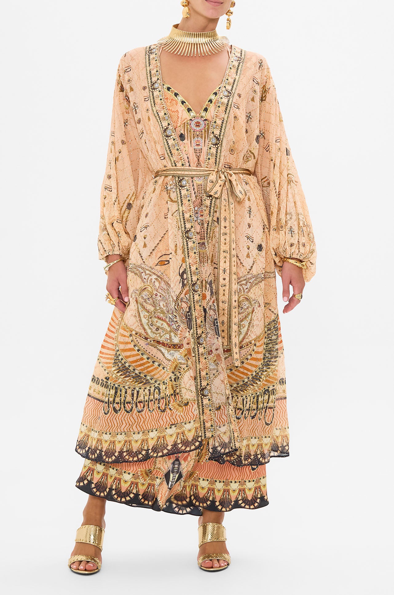 Camilla - Kingdom Of Heiroglyphs Blouson Sleeve Layer