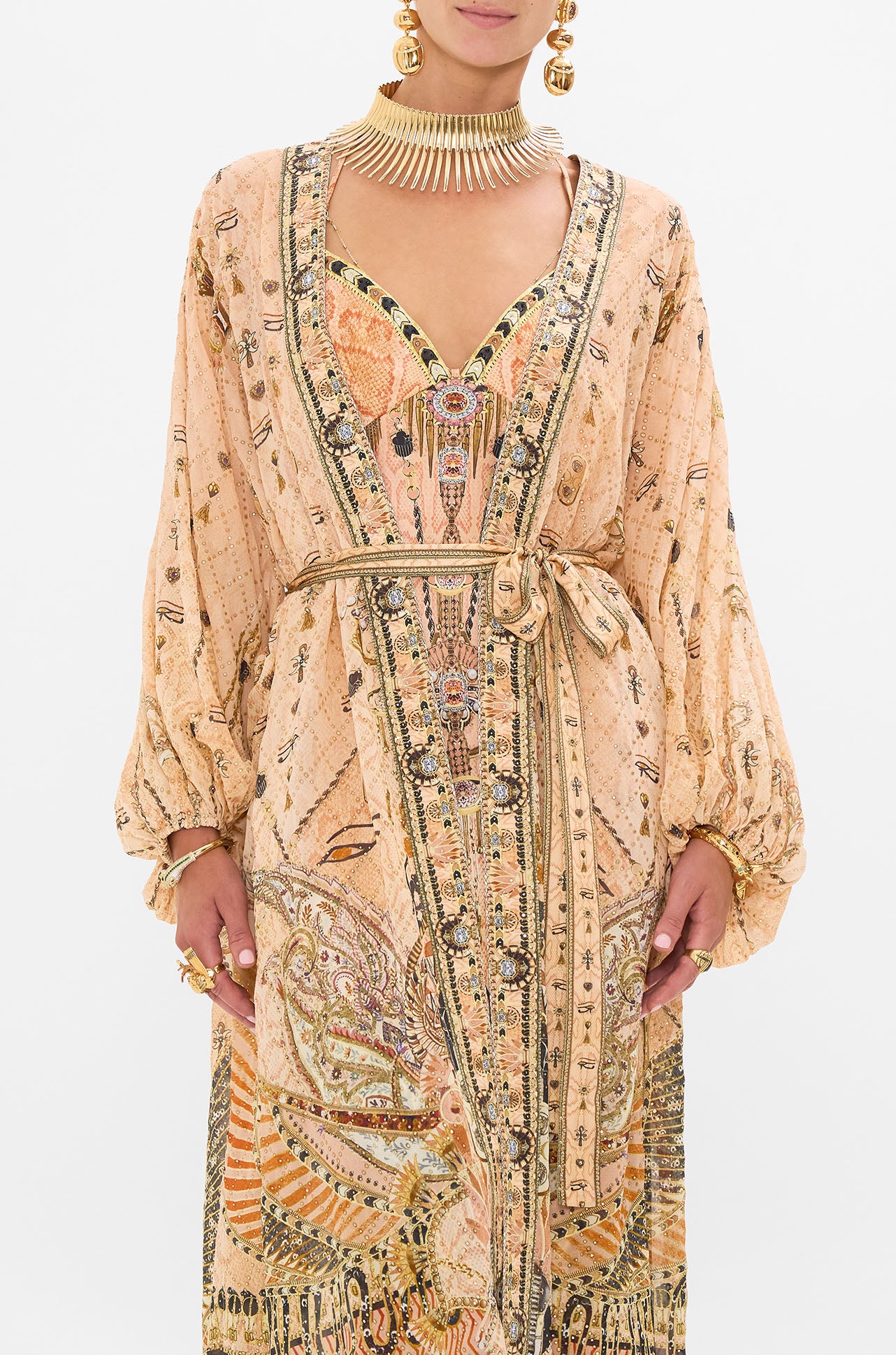 Camilla - Kingdom Of Heiroglyphs Blouson Sleeve Layer
