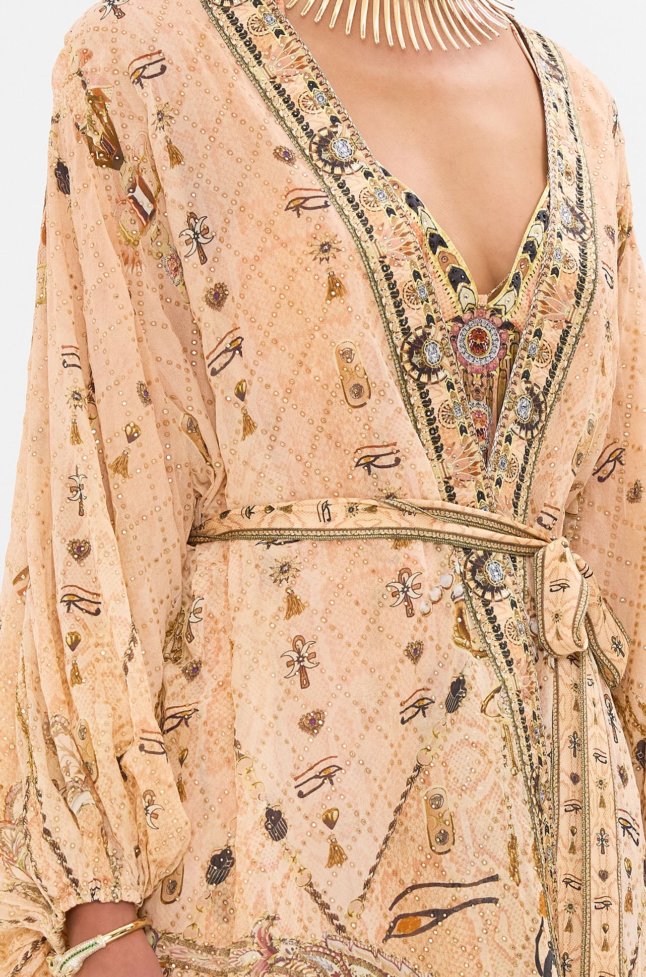 Camilla - Kingdom Of Heiroglyphs Blouson Sleeve Layer