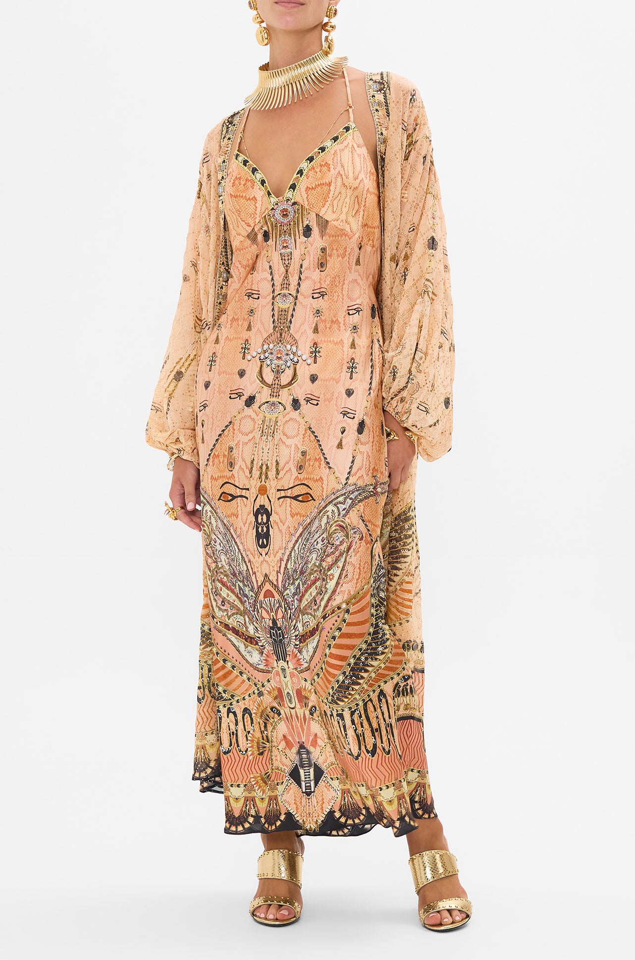Camilla - Kingdom Of Heiroglyphs Blouson Sleeve Layer